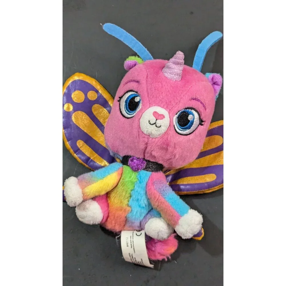 Rainbow Butterfly Unicorn Kitty Plush - 6” Funrise Inc. Colorful  stuffed animal